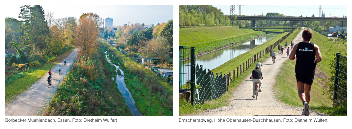 Borbecker Mühlenbach, Emscherweg